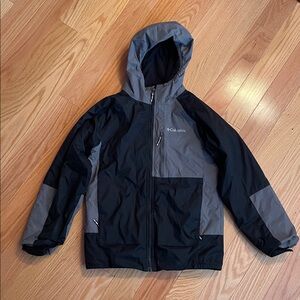 Boys Size M Black and Gray Columbia Sportswear Winter Coat